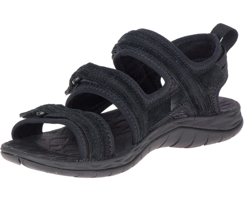 Merrell Sandals Black - Siren 2 Strap - Womens 42QVNLKIE